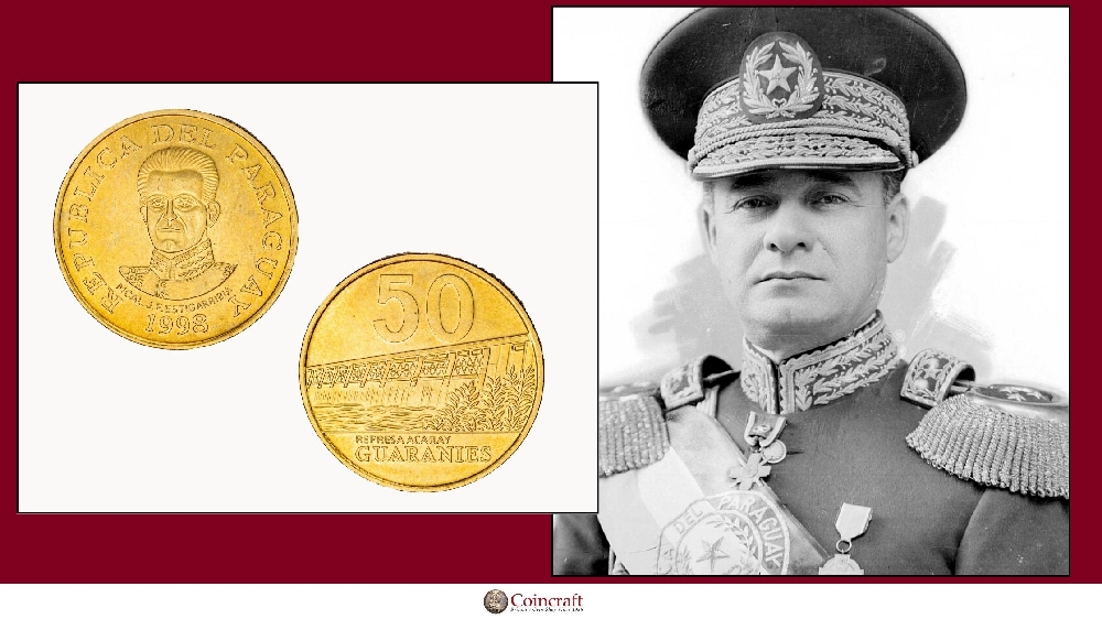 Paraguayan Guarani's Honouring former President Jose Felix Estigarribia of Paraguay - Coincraft